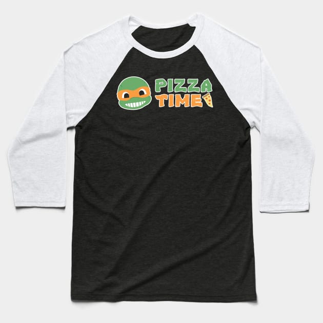 Pizza Time! Baseball T-Shirt by TheHookshot